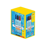 BOLIGRAFO KILOMETRICO 100 CON TAPA EXHIBIDOR SURTIDO X 24