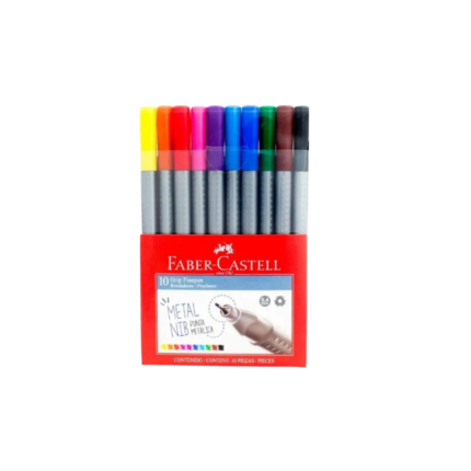 MICROPUNTA FABER-CASTELL GRIP FINEPEN X 10