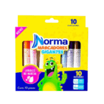 MARCADOR NORMA LAVABLE X 10 GIGANTE