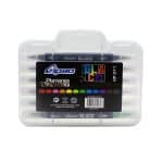 PLUMON GIPAO BLACK X12 DOBLE PUNTA PINCEL Y PUNTA BICELADA