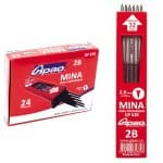MINAS 2 MM GIPAO TARRO ROJO 2B