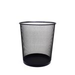 PAPELERA  MALLA NEGRA REDONDA MEDIANA