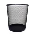 PAPELERA  MALLA NEGRA REDONDA PEQUEÑA