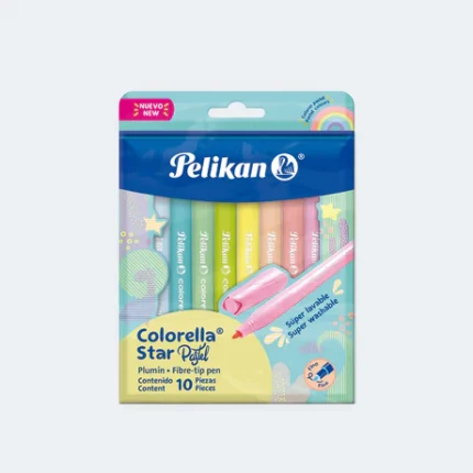 PLUMONES PELIKAN COLORELLA STAR X 10 PASTEL