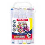 MARCADOR X 24 OFFI-ESCO MULTITRAZO PERMANENTE COLORES (OE-525-24)