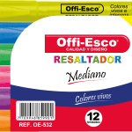 RESALTADOR OFFI-ESCO x 6 COLORES SURTIDO (OE-530)