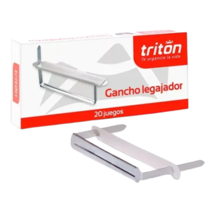 GANCHO LEGAJADOR TRITON METÁLICO X 20