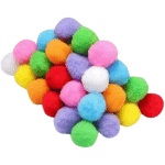 POMPONES GRANDES (3CM) X 24 SURTIDO.