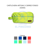 CARTUCHERA ARTISAN 3 CIERRES FONDO