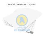 CARTULINA OPALINA OFICIO PQTE X50