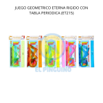 JUEGO GEOMETRICO ETERNA RIGIDO CON TABLA PERIODICA (ET215)
