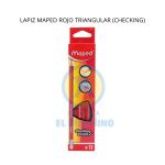 LAPIZ MAPED ROJO TRIANGULAR (CHECKING)