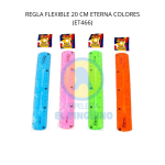 REGLA FLEXIBLE 20 CM ETERNA COLORES (ET466)
