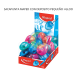 SACAPUNTA MAPED CON DEPOSITO PEQUEÑO I-GLOO