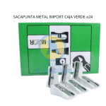 SACAPUNTA METAL IMPORT CAJA VERDE x24